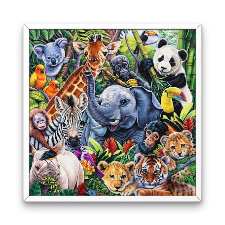 Diamond Painting Jungle Animals