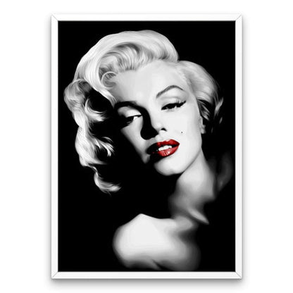 Monroe black and white - Diamond Painting Kit