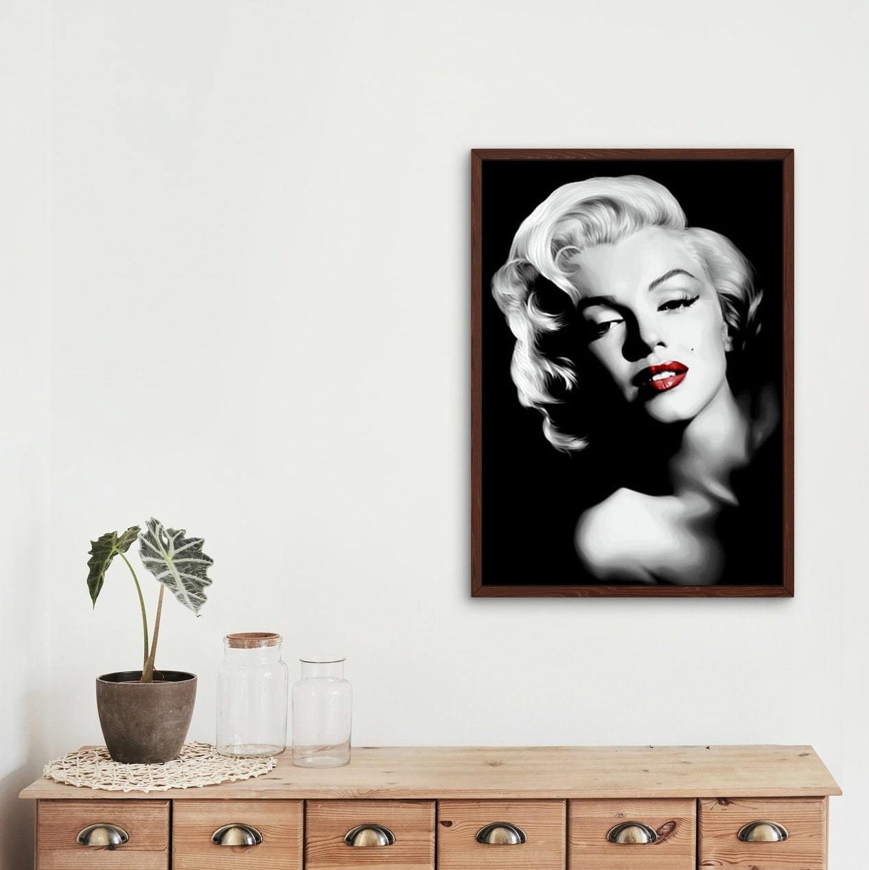 Monroe black and white - Diamond Painting Kit