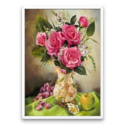 Pink roses - Diamond Painting Kit